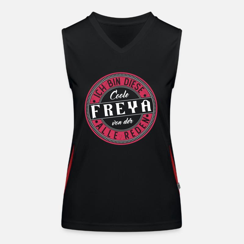 Freya Geschenkidee Geschenk Geburtstag Funktionelles Kontrast-Tank Top für Frauen