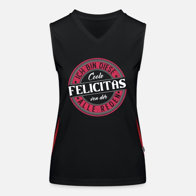 Felicitas Geschenkidee Geschenk Geburtstag Funktionelles Kontrast-Tank Top für Frauen