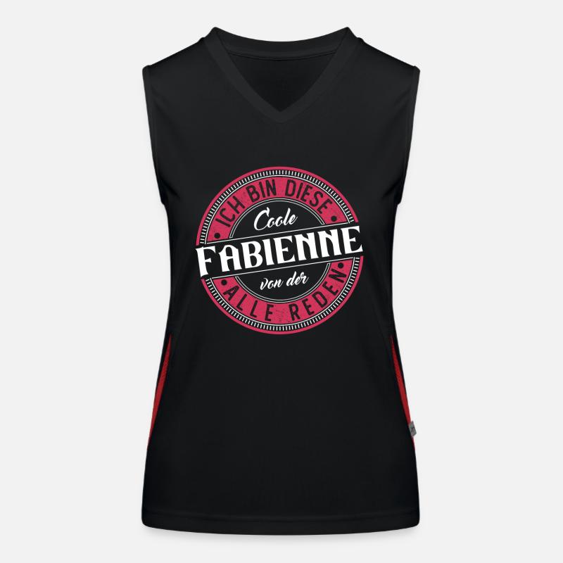 Fabienne Geschenkidee Geschenk Geburtstag Funktionelles Kontrast-Tank Top für Frauen