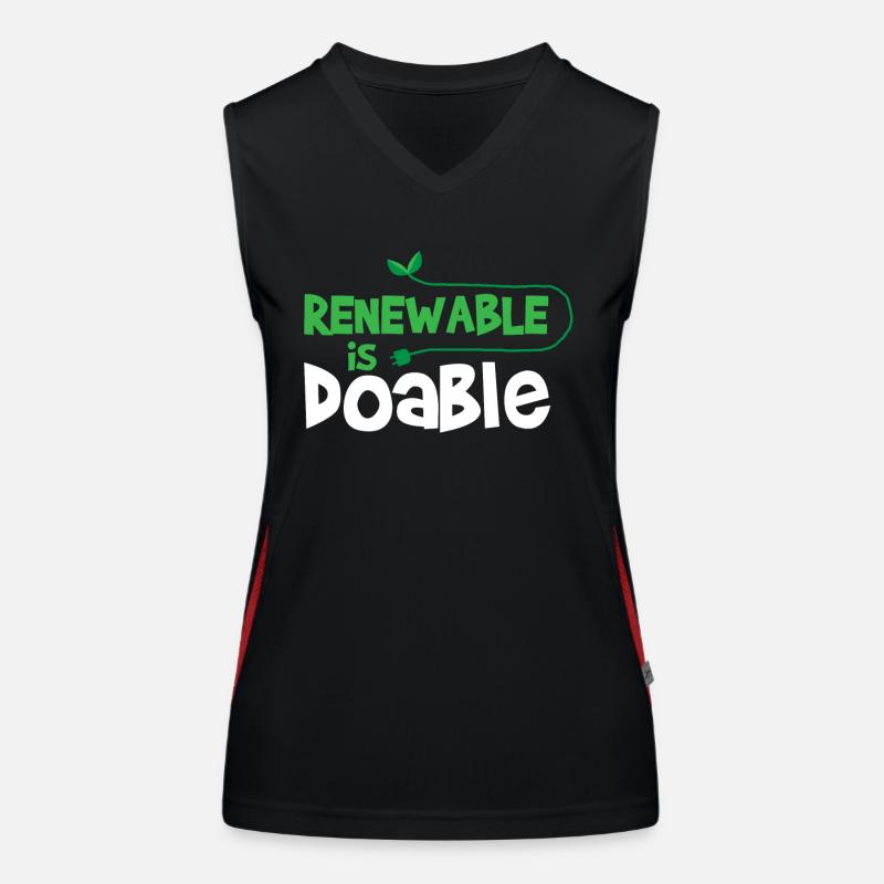 Renewable energy Women's Functional Contrast Tank Top
