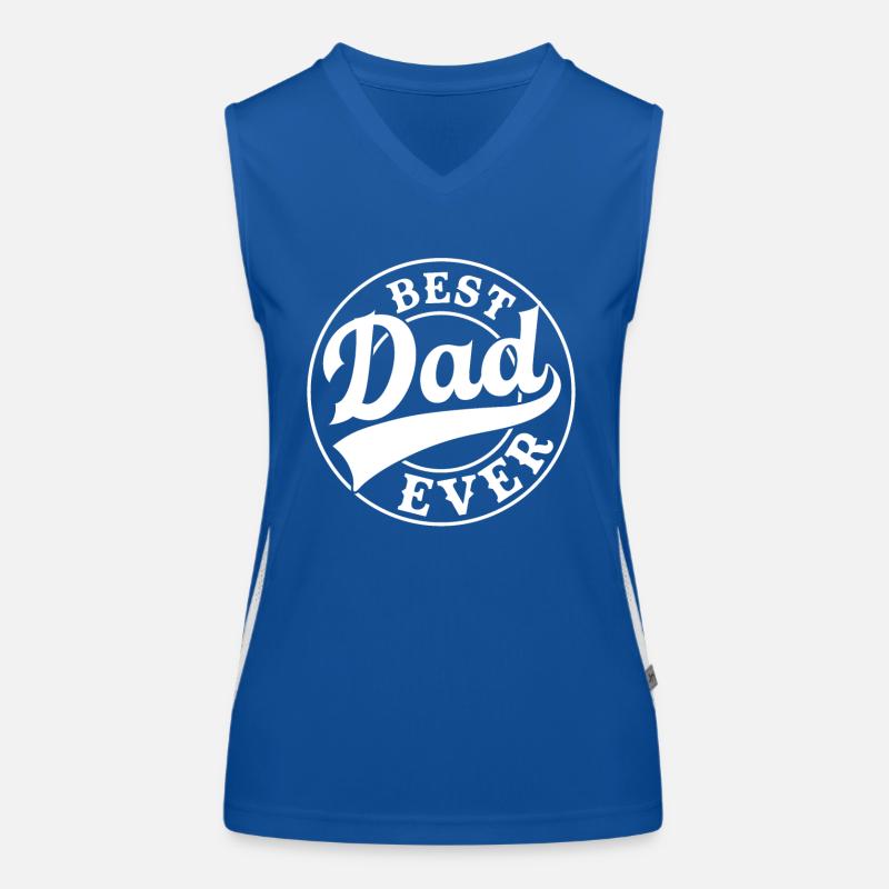 Welt bester Papa Vater Paare Paar Eltern Dad daddy Funktionelles Kontrast-Tank Top für Frauen