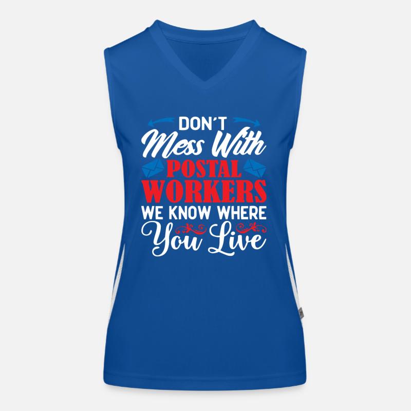 Postal worker, postal worker, postman Women's Functional Contrast Tank Top