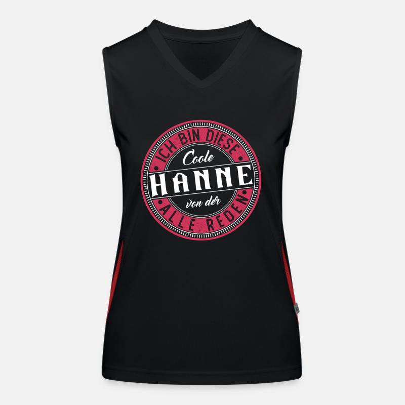 Hanne Geschenkidee Geschenk Geburtstag Funktionelles Kontrast-Tank Top für Frauen