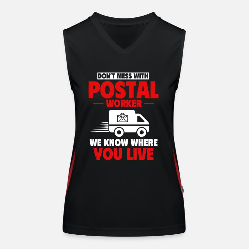 Post worker, post man Women's Functional Contrast Tank Top