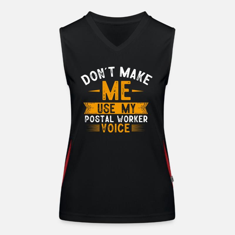 Post worker, post man Women's Functional Contrast Tank Top