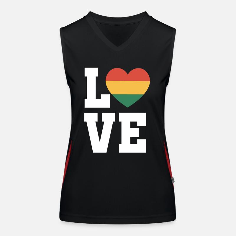 Ich bin Schwarze Geschichte Schwarzer Funktionelles Kontrast-Tank Top für Frauen