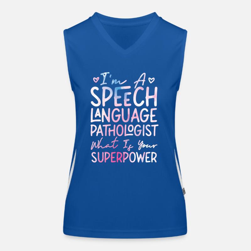 Speech Therapist Therapy Assistant Funktionelles Kontrast-Tank Top für Frauen