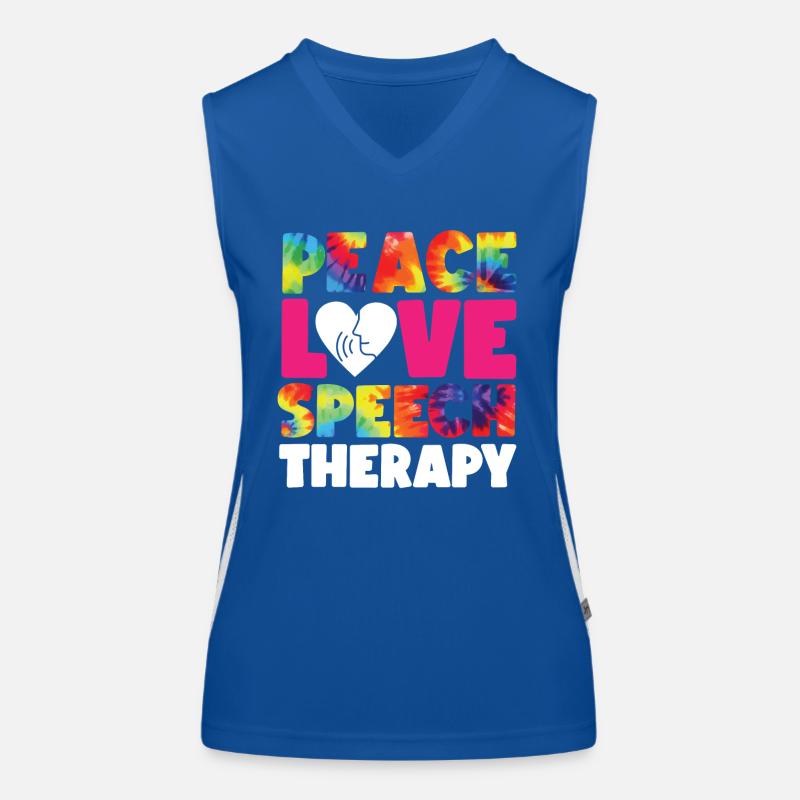 Speech Therapist Therapy Assistant Funktionelles Kontrast-Tank Top für Frauen