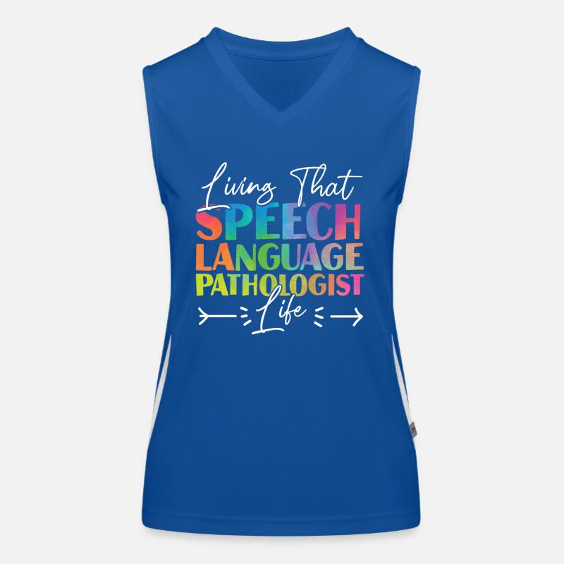 Speech Therapist Therapy Assistant Women's Functional Contrast Tank Top