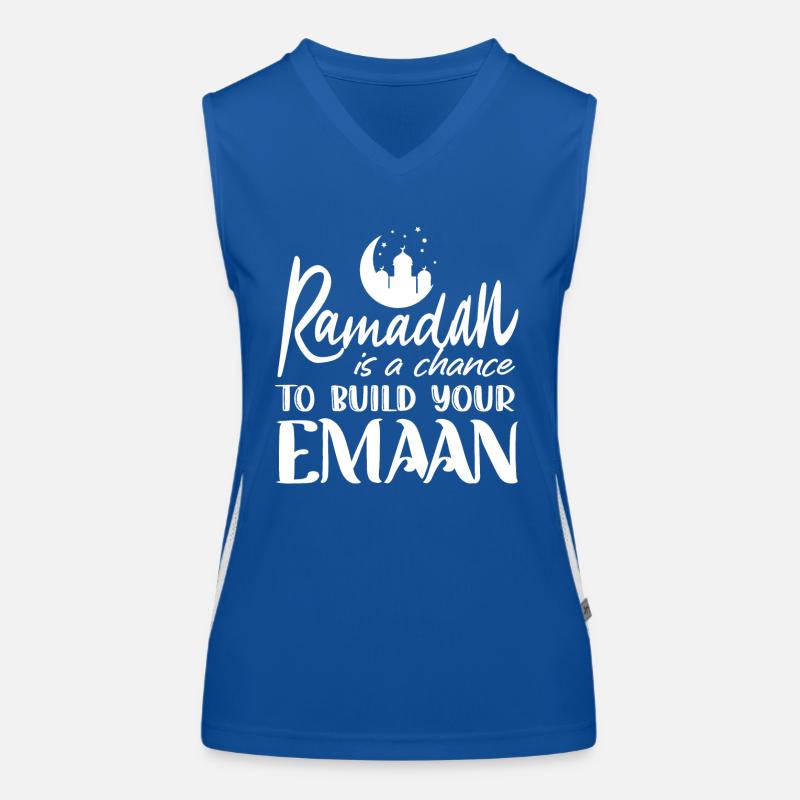 Ramadan-Feier, Muslimischer Feiertag Funktionelles Kontrast-Tank Top für Frauen