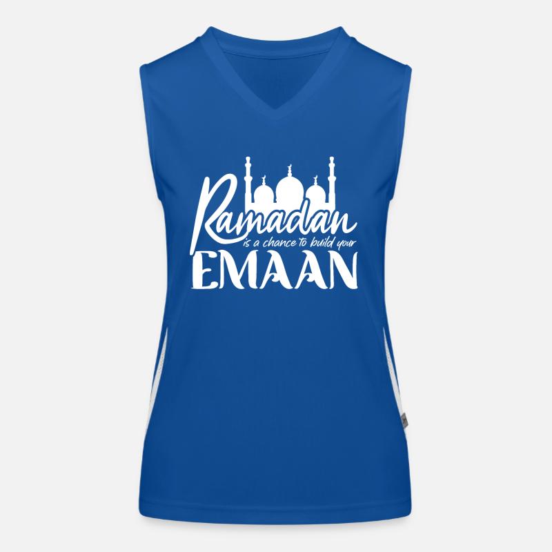Ramadan-Feier, Muslimischer Feiertag Funktionelles Kontrast-Tank Top für Frauen