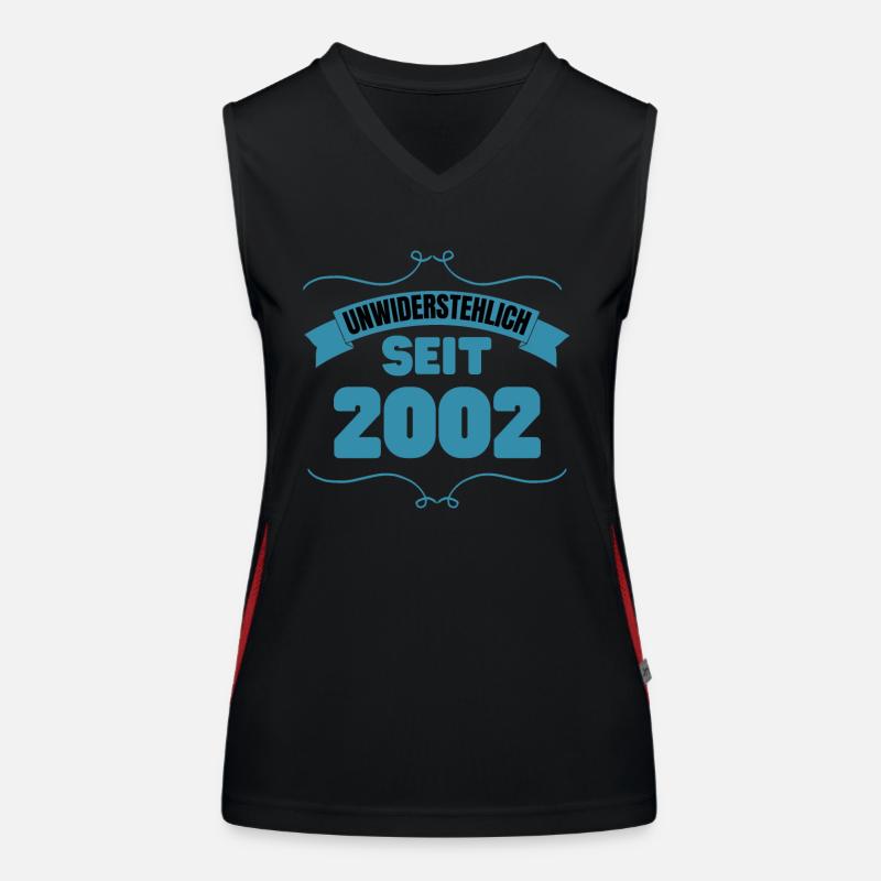 21. Geburtstag Geschenk Unwiderstehlich seit 2002 Funktionelles Kontrast-Tank Top für Frauen