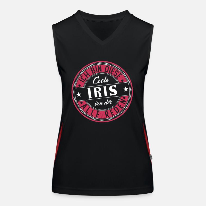 Iris Geschenkidee Geschenk Geburtstag Funktionelles Kontrast-Tank Top für Frauen