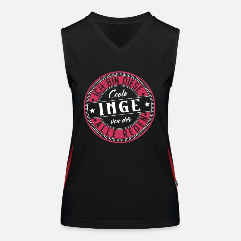 Inge Geschenkidee Geschenk Geburtstag Funktionelles Kontrast-Tank Top für Frauen