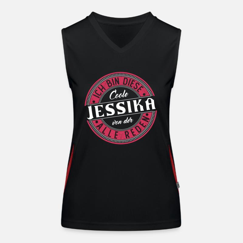 Jessika Geschenkidee Geschenk Geburtstag Funktionelles Kontrast-Tank Top für Frauen