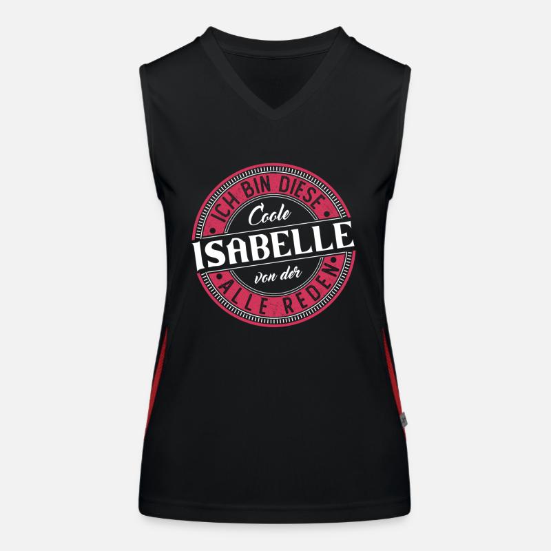 Isabelle Geschenkidee Geschenk Geburtstag Funktionelles Kontrast-Tank Top für Frauen