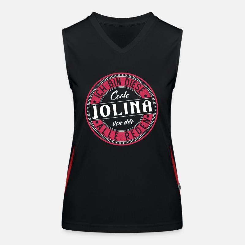 Jolina Geschenkidee Geschenk Geburtstag Funktionelles Kontrast-Tank Top für Frauen