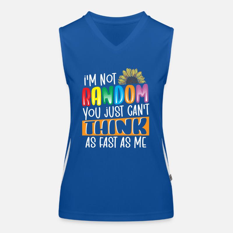 I'm Not Random ADHD Awareness ADHD Survivor Funktionelles Kontrast-Tank Top für Frauen