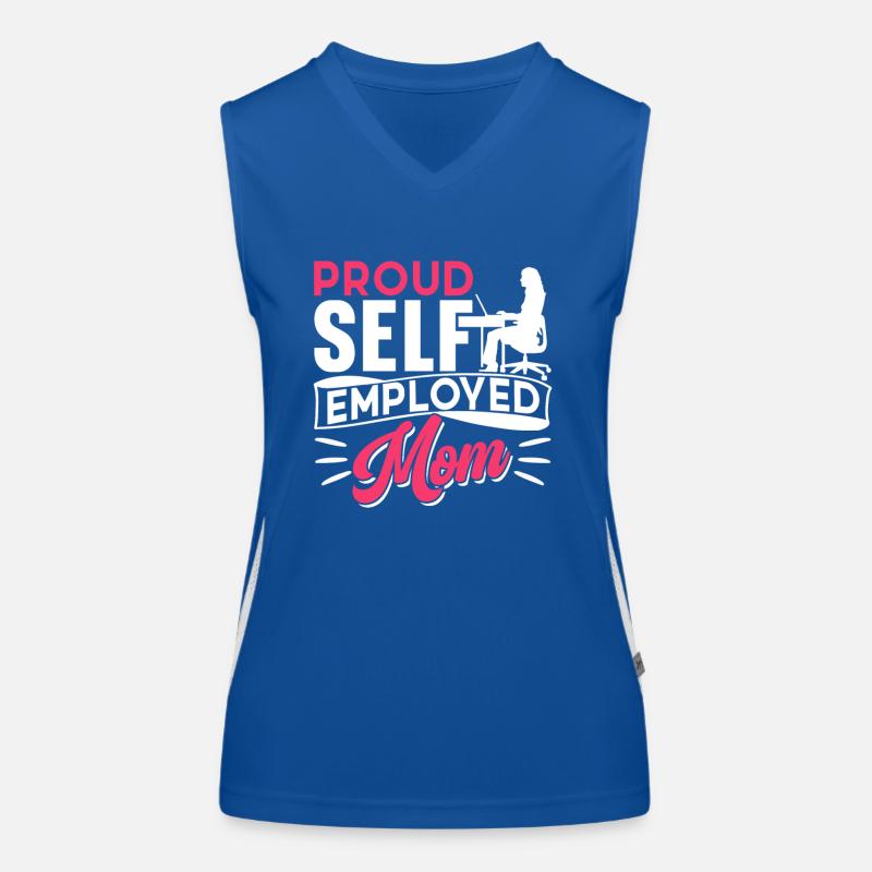 Fière mère auto-travailleuse Débardeur respirant contrasté Femme