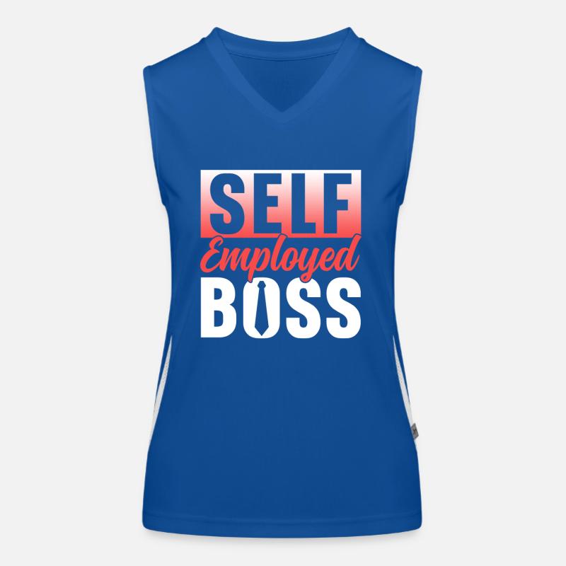 Selbständiger Chef Freelancer Selbstständig Funktionelles Kontrast-Tank Top für Frauen