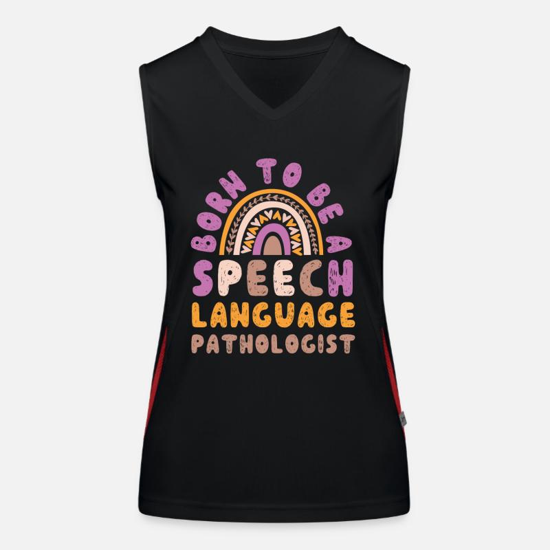 Speech Therapist Therapy Assistant Funktionelles Kontrast-Tank Top für Frauen