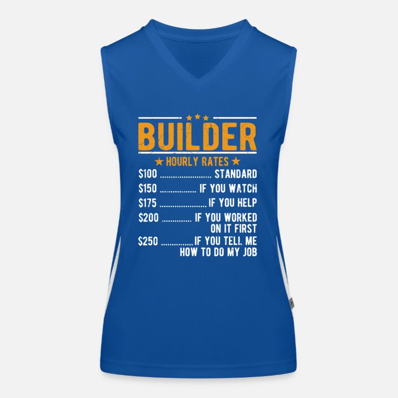 Bauherr Stundenlohn Funktionelles Kontrast-Tank Top für Frauen