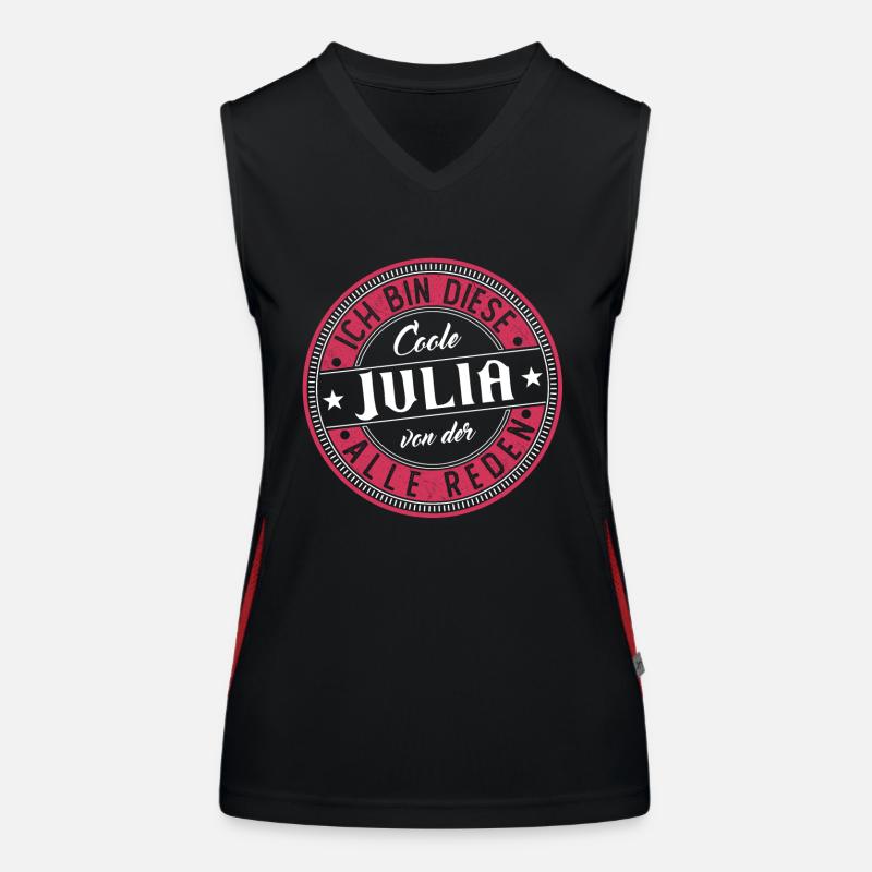 Julia Geschenkidee Geschenk Geburtstag Funktionelles Kontrast-Tank Top für Frauen