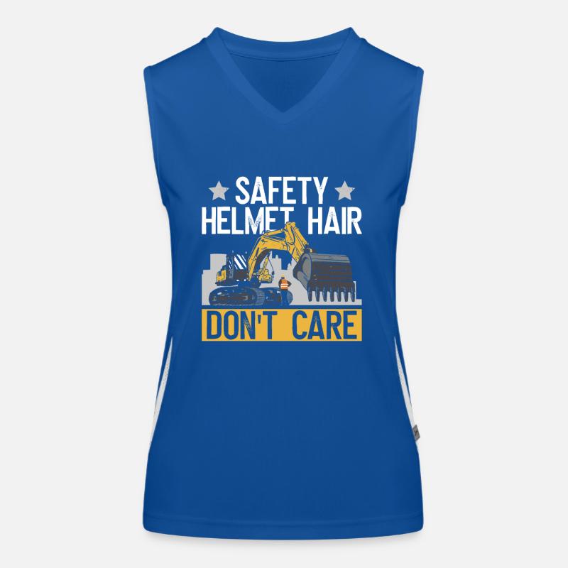 Baggerfahrer Baggern Bagger Débardeur respirant contrasté Femme