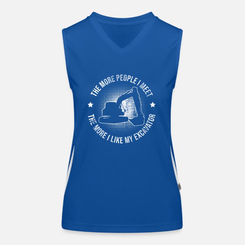 Baggerfahrer Baggerführer Débardeur respirant contrasté Femme