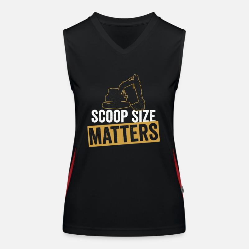 Baggerfahrer Bagger Sandbagger Débardeur respirant contrasté Femme