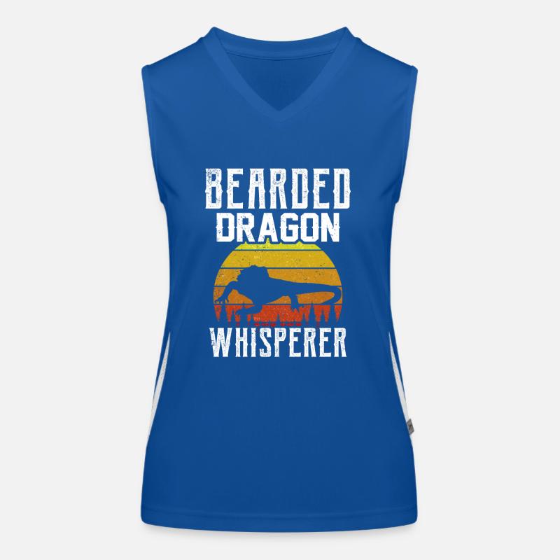 Bearded Dragons Whisperer Animal Bearded Dragon Pet Women's Functional Contrast Tank Top