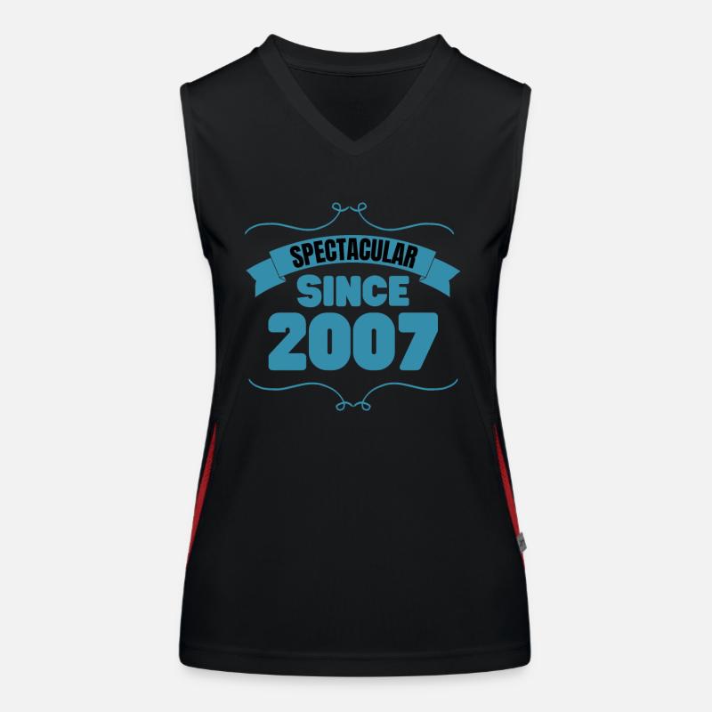 16th birthday gift Spectacular since 2007 Women's Functional Contrast Tank Top