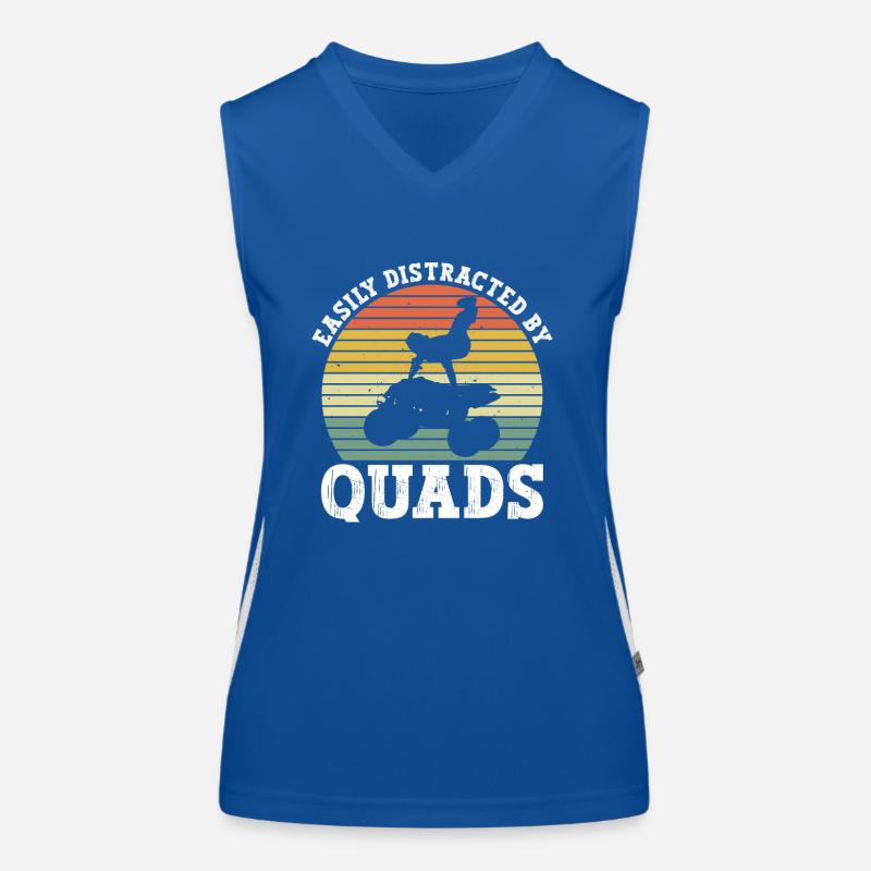 Quad Quadfahren Funktionelles Kontrast-Tank Top für Frauen