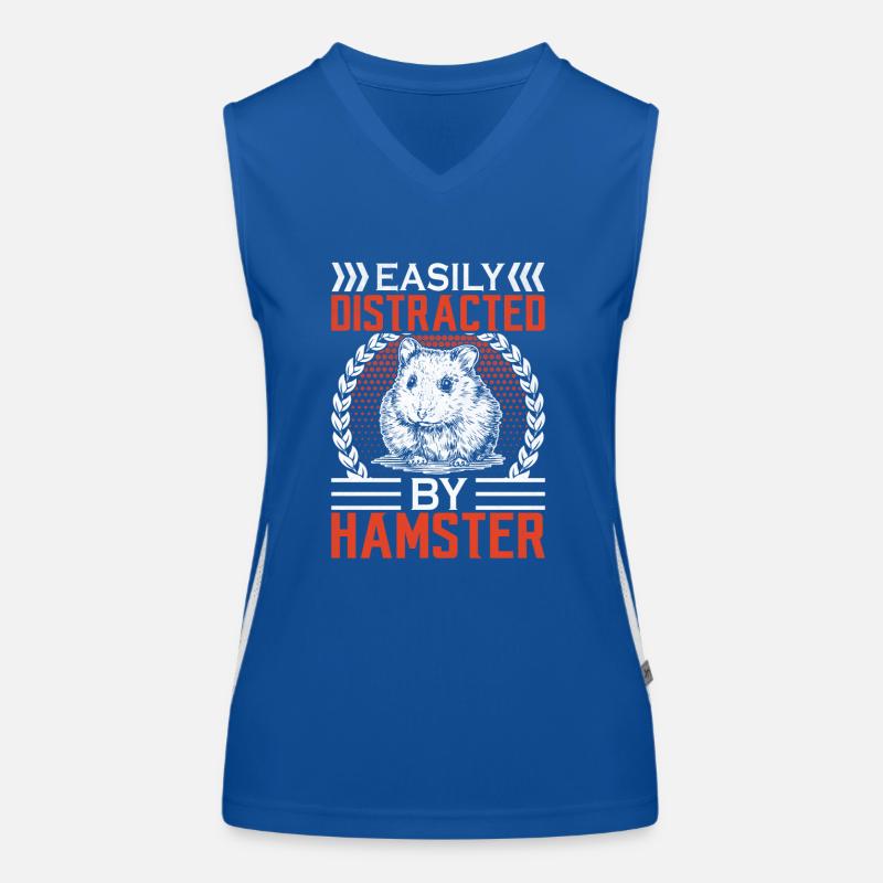 Hamster Lover Hamster Gift Women's Functional Contrast Tank Top