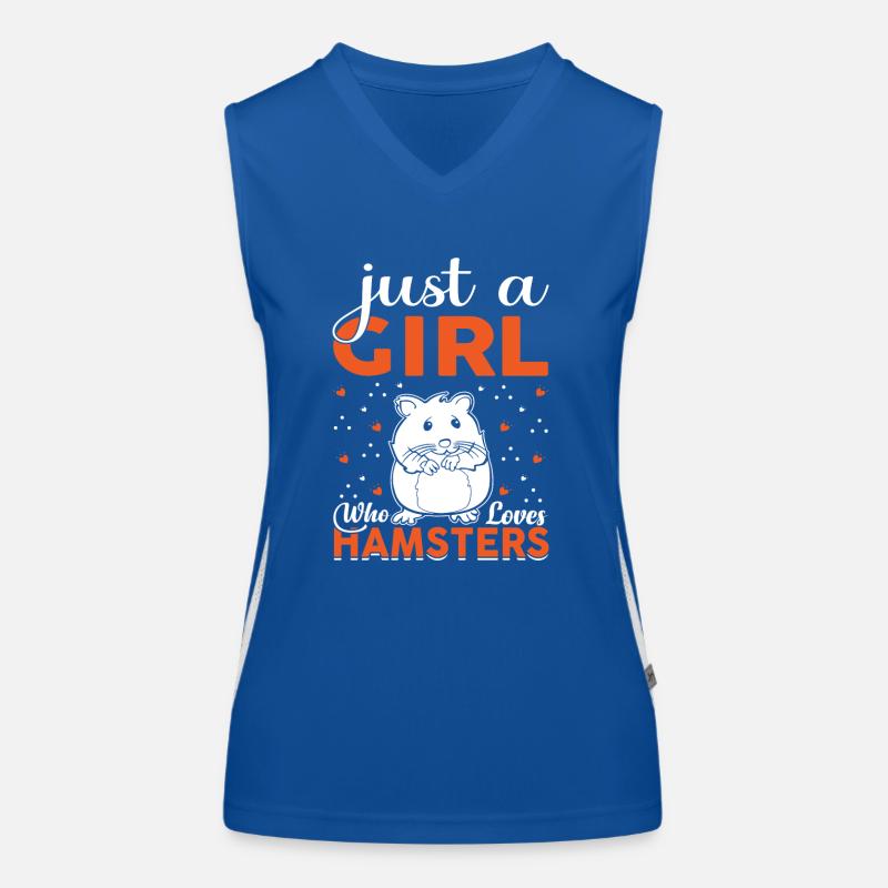 Hamster Lover Hamster Gift Women's Functional Contrast Tank Top