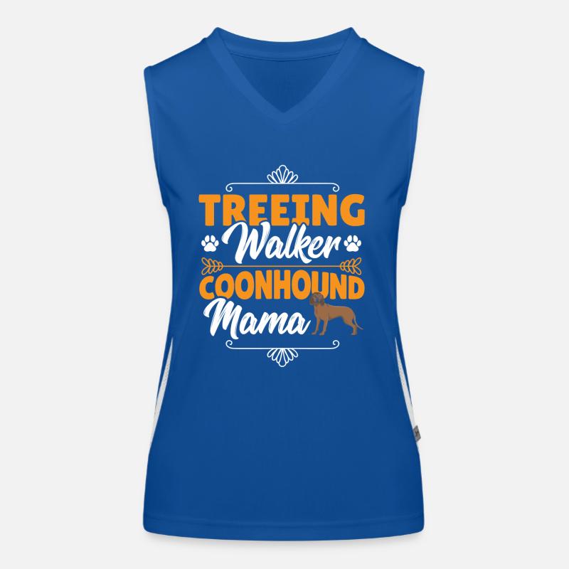 Treeing Walker Coonhound Mama Funktionelles Kontrast-Tank Top für Frauen