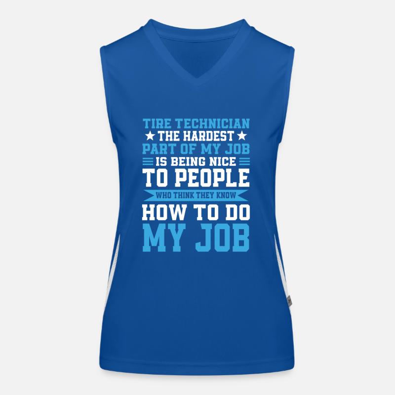 Tyre Technician Women's Functional Contrast Tank Top