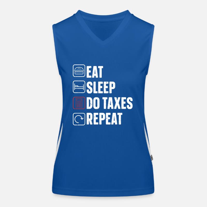 Comptable Donation Comptabilité Impôt CPA Débardeur respirant contrasté Femme