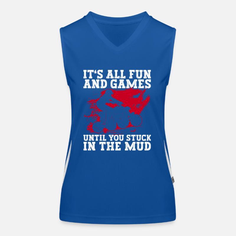 Quad Quadfahrer Funktionelles Kontrast-Tank Top für Frauen