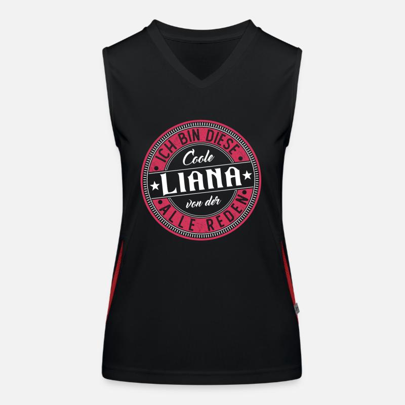 Liana Geschenkidee Geschenk Geburtstag Funktionelles Kontrast-Tank Top für Frauen