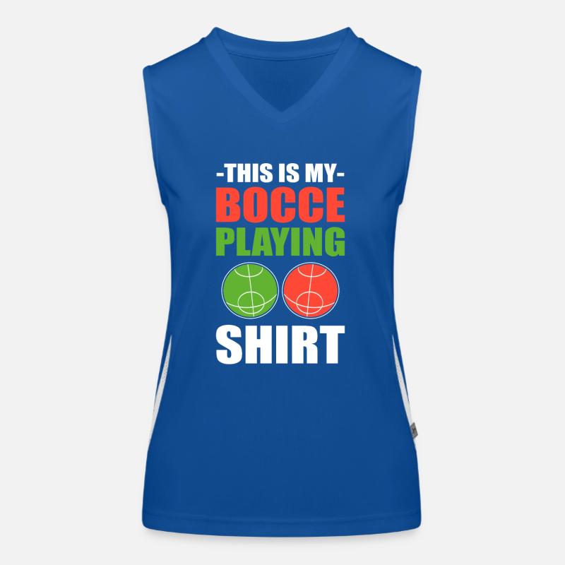 This Is My Bocce Playing Shirt Bocce Game Funktionelles Kontrast-Tank Top für Frauen