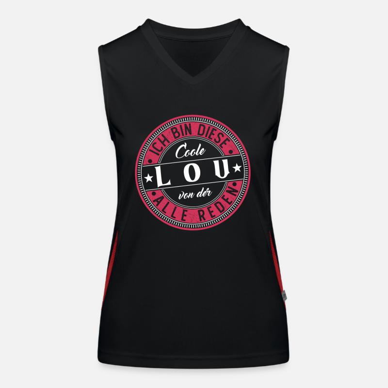 Lou Geschenkidee Geschenk Geburtstag Funktionelles Kontrast-Tank Top für Frauen