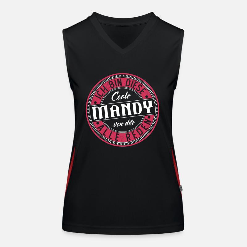 Mandy Geschenkidee Geschenk Geburtstag Funktionelles Kontrast-Tank Top für Frauen