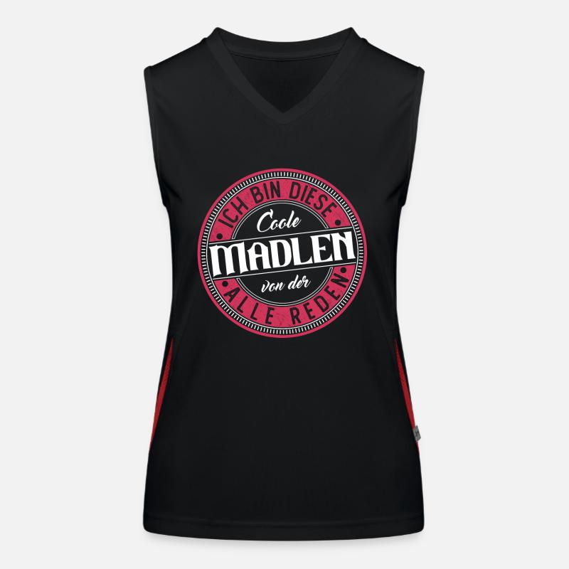 Madlen Geschenkidee Geschenk Geburtstag Funktionelles Kontrast-Tank Top für Frauen