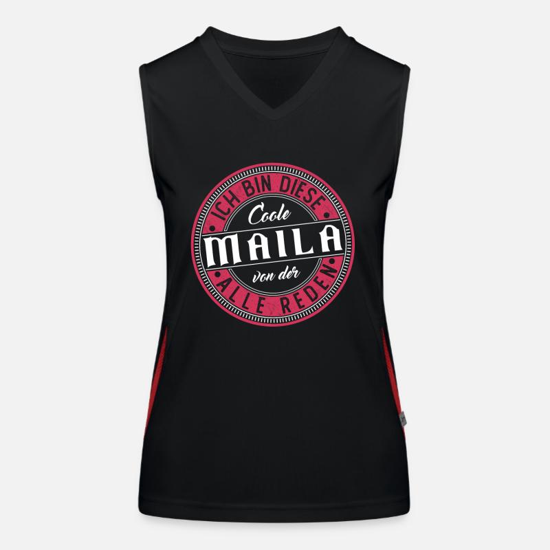 Maila Geschenkidee Geschenk Geburtstag Funktionelles Kontrast-Tank Top für Frauen