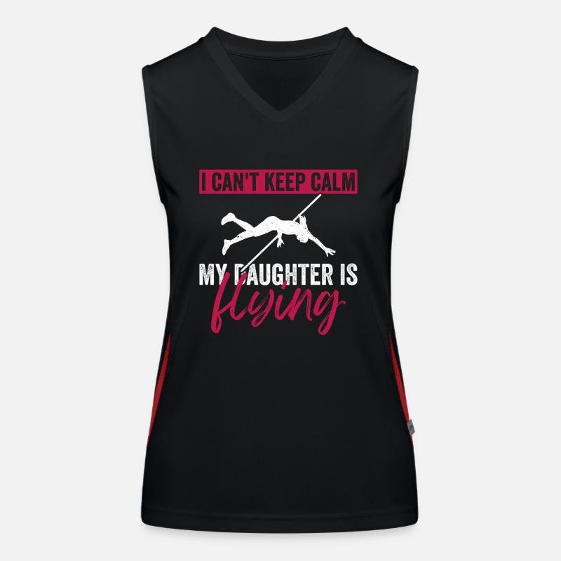 Stabhochspringer Mama Stabhochsprung Mutter Women's Functional Contrast Tank Top