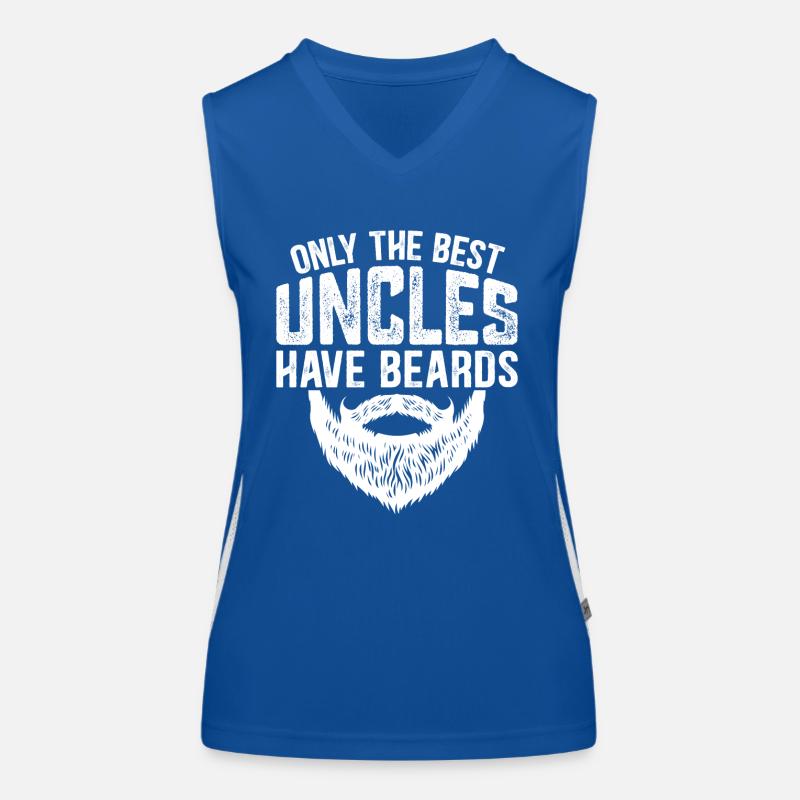Uncle Beard Beard-Bearer Saying | funny gift Women's Functional Contrast Tank Top