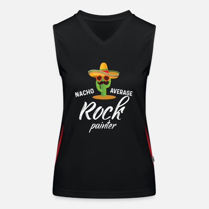 Nacho Average Rock Painter Women's Functional Contrast Tank Top