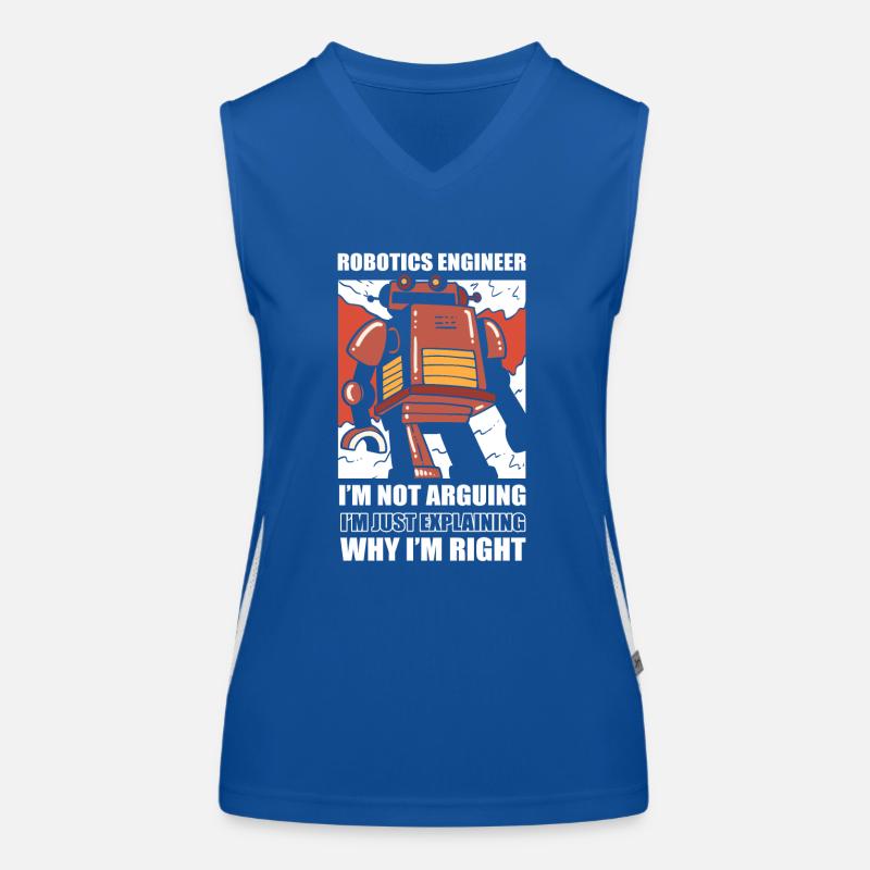 Robotics Engineer I'm Not Arguing Robotic Funktionelles Kontrast-Tank Top für Frauen