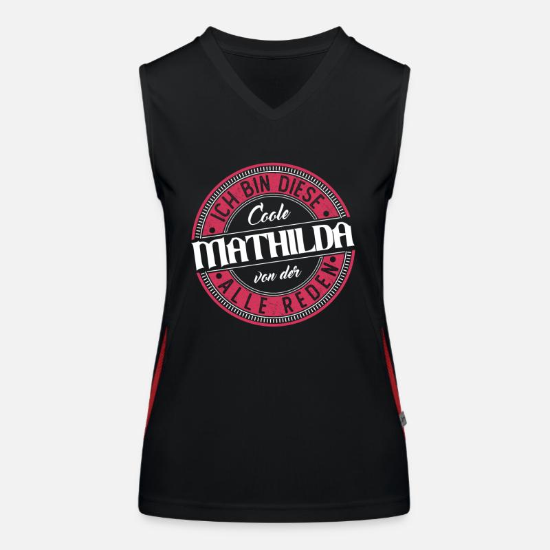 Mathilda Geschenkidee Geschenk Geburtstag Funktionelles Kontrast-Tank Top für Frauen